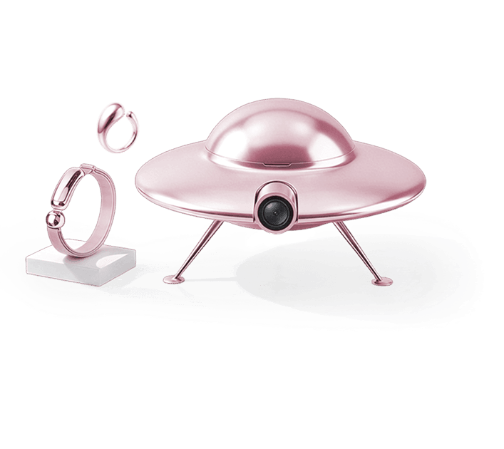 Catellect base station — Pink Catellect base station — Pink