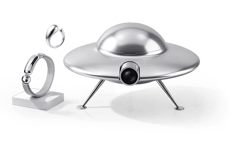 Catellect base station — Silver Catellect base station — Silver