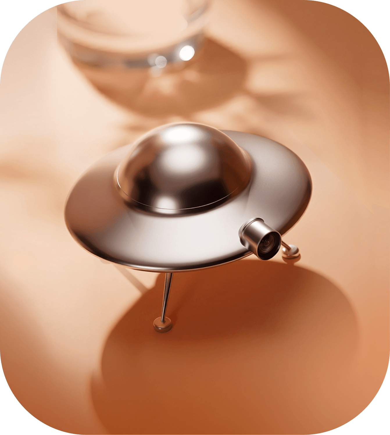 Catellect UFO base station with cat